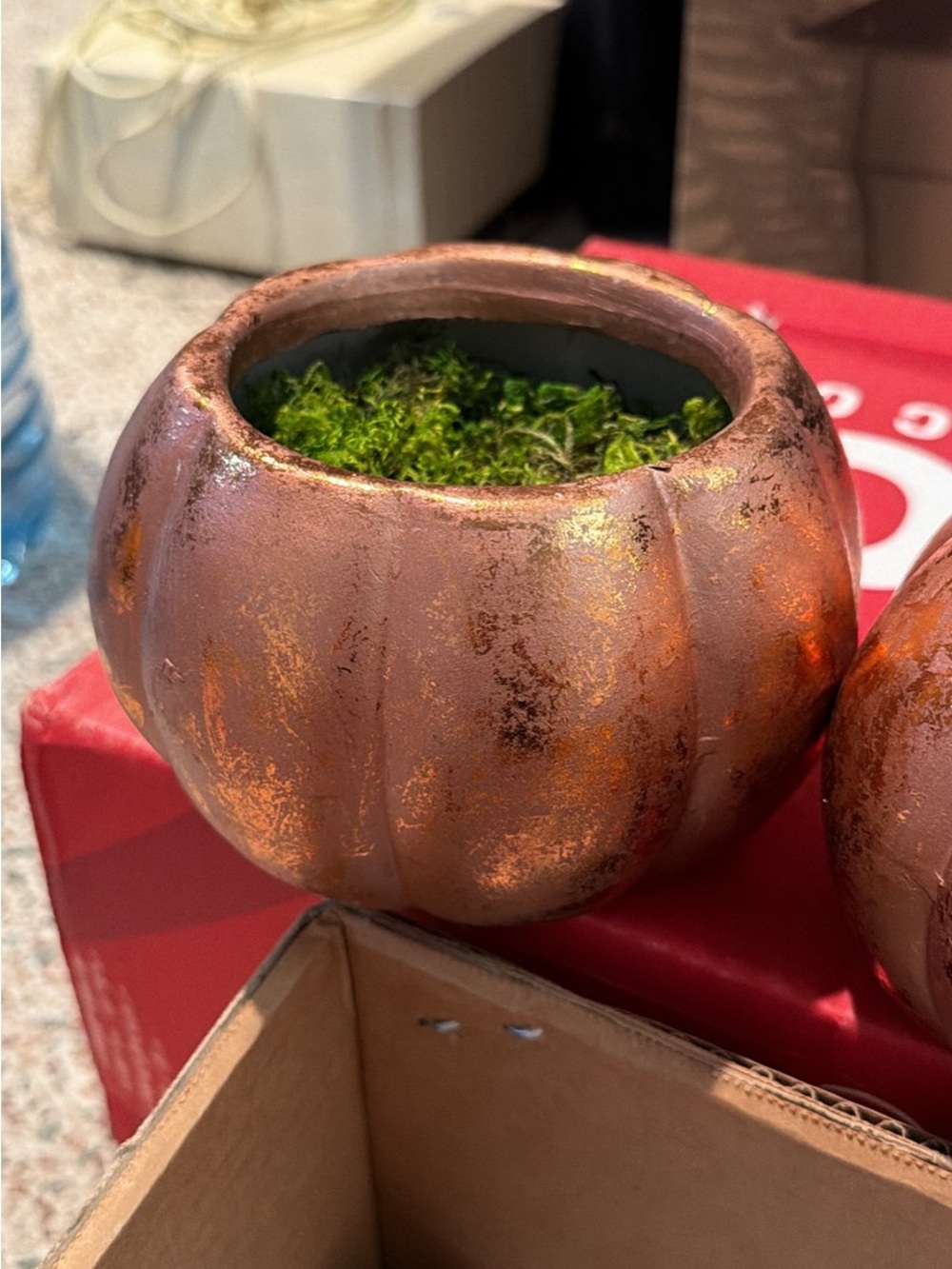 Pumpkin Centerpiece Planters